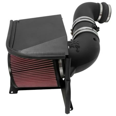 K&N Performance Air Intake Kit 57-3077 with Lifetime Red Oiled Filter for 2011-2014 Chevrolet Silverado 2500 HD/3500 HD, GMC Sierra 6.6L Duramax V8 (Best Tuner For 2019 Duramax)