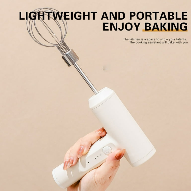 Qianly Electric Hand Mixer Hand Food Mixer 5 Speed Modes Portable Stable  Lightweight Egg Beater Mini Mixer for Kitchen, Table Baking Travel Home,  Pink - Yahoo Shopping