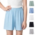 thumbnail image 2 of Fengactive Soft Sleep Shorts For Boys Girls Solid Elastic Waist Daily Casual Sports Base Short Pants 1-17T, 2 of 9
