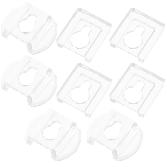 8 Pcs Keyhole Hangers Picture Tool Transparent Reusable Removable