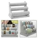 thumbnail image 4 of Organizador de joyas de terciopelo de 3 niveles, soporte para pulseras y expositor, desmontable. Gris, 4 of 9