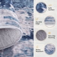 thumbnail image 4 of KoshiMe Area Rug 5'x7', Washable Non-Slip Modern Neutral Abstract Rugs for Living Room, Soft Stain Resistant Low Pile Carpet for Dining Room Office, Grey Blue, 4 of 9