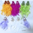 thumbnail image 6 of Feathered Rhinestones Earrings Lightweight Hypoallergenically Jewelry Versatile Wear For Weddings And Cocktail Parties, 6 of 8