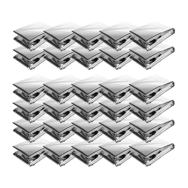 6x 5x Manta térmica de emergencia 130 * 210 cm Manta de aluminio Plegable reutilizable Mantiene el calor Manta de supervivencia para senderismo DYNWAVEMX Manta de supervivencia