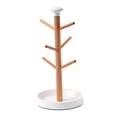 thumbnail image 4 of Organizador de tazas pequeñas con forma de árbol para tazas de café, ligero y con secador Base blanca, 4 of 8