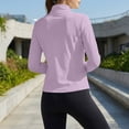 thumbnail image 4 of UDAUDU Women's Plus Size Sun Shirts UPF 50+ UV Protection Clothing Long Sleeve Full Zip Jacket Lightweight Workout Athletic Tops Light Purple 4XL, 4 of 7