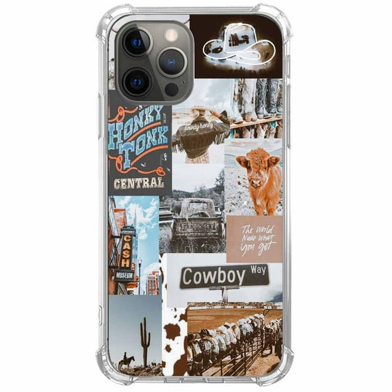Cowboy Way Case for iPhone 13 Pro,Aesthetic Art Design Pattern Soft TPU Bumper Case Cover
