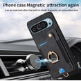 thumbnail image 6 of Asuwish Phone Case for Google Pixel 9 Pro XL Wallet Cell Cover with Tempered Glass Screen Protector Slim Lanyard Wrist Strap RFID Ring Stand Credit Card Holder Slot Pixel9 9Pro 9ProXL Nine Black, 6 of 11