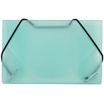 JAM Plastic Business Card Holder Case, 1/Pack, Green Frosted