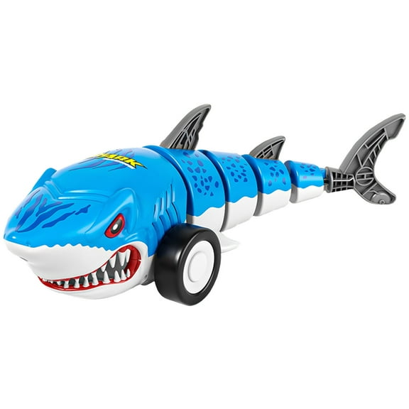 DAMAI Remote Control Shark Car Toys,Cars Simulation Shark with Cool Light, 360° Stunt Drift & Most Terrains,Outdoor Toys for Birthday Gift(Blue)