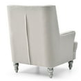thumbnail image 4 of Passion Furniture Pamona Ivory Upholstered Accent Chair, 4 of 5