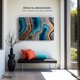 thumbnail image 3 of Cuadro Decorativo Canvas Revolution Abstracto Contraste Natural 90x60, 3 of 3