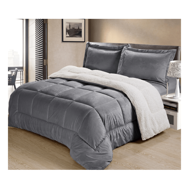 UltraPlush Sherpa Comforter & Shams