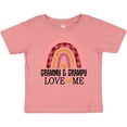 thumbnail image 3 of Inktastic Grammy and Grampy Love Me Grandchild Rainbow Girls Baby T-Shirt, 3 of 5