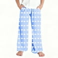 thumbnail image 4 of ATOGUTA Pajama Pants for Girls Long Sleep Plaid Pants Soft Lounge Pj Bottoms with Pockets, 4 of 6
