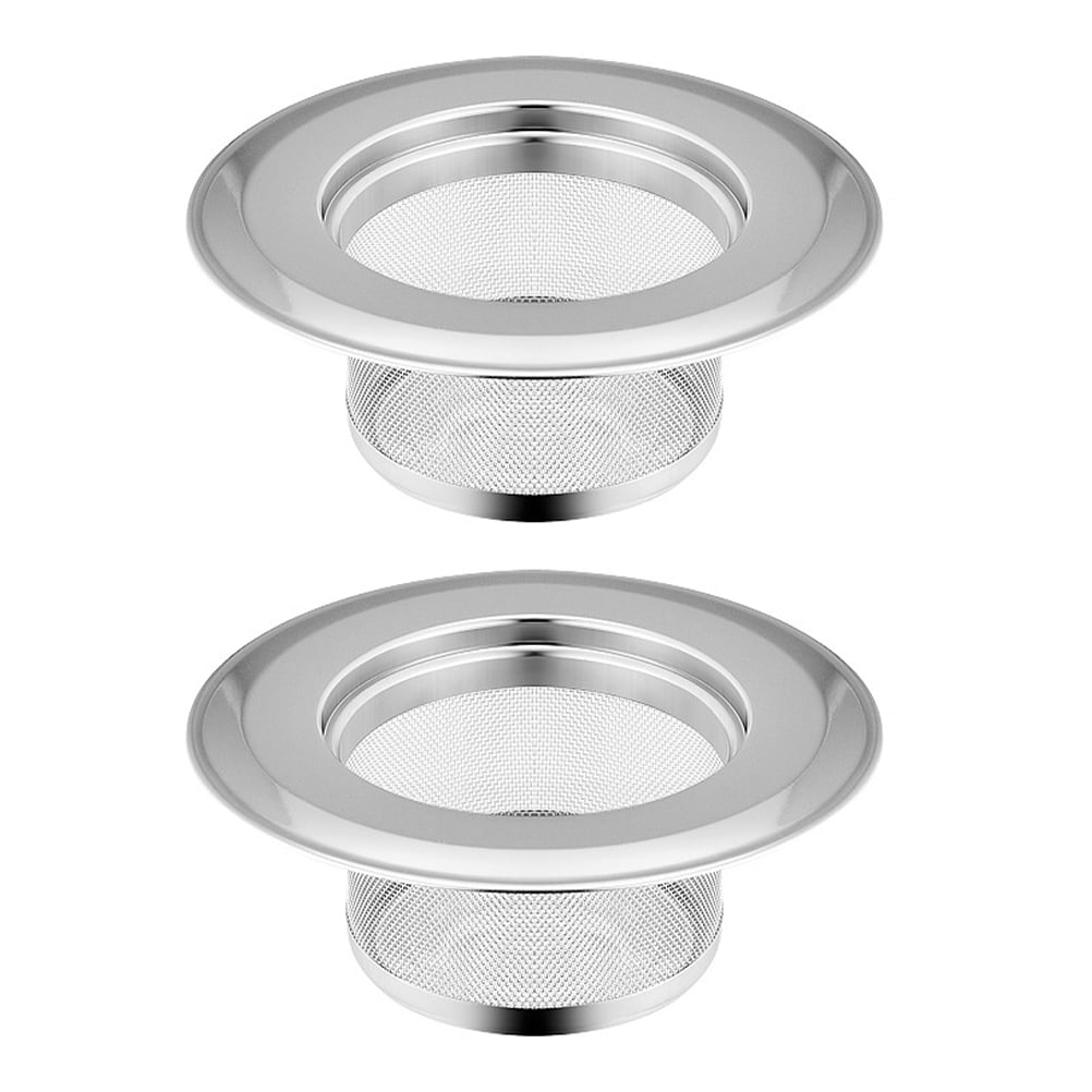 2pcs Kitchen Sink Strainers Stainless Steel Sink Strainers Sink Filter