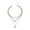 Silver, variant on Women Necklace Multi-layered Coin Pendant Thick Hollow Chain Adjustable Length Electroplated Hip Hop Club Party Punk Neck Jewelry