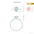 thumbnail image 4 of Angara Natural 1.2 Ct. Aquamarine Fashion Ring in 14K White Gold for Women (Ring Size: 3), 4 of 9