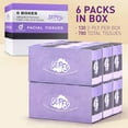 thumbnail image 3 of Facial Tissue Paper 130 Tissues Per Box, 6 Boxes Car and Travel Tissue Packs, 3 of 6