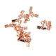 thumbnail image 3 of 12 piezas de cierres de resorte de engarce de 4 mm para joyería, ideales para hacer collares y manualidades. Oro rosa, 3 of 6