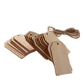 thumbnail image 5 of Unfinished Wood Tag - 50Pcs Wooden Gift Tags with Jute Ropes, Rustic craft Labels for Home DIY Supplies, Wedding Decoration,8x4x0.2cm, 5 of 5