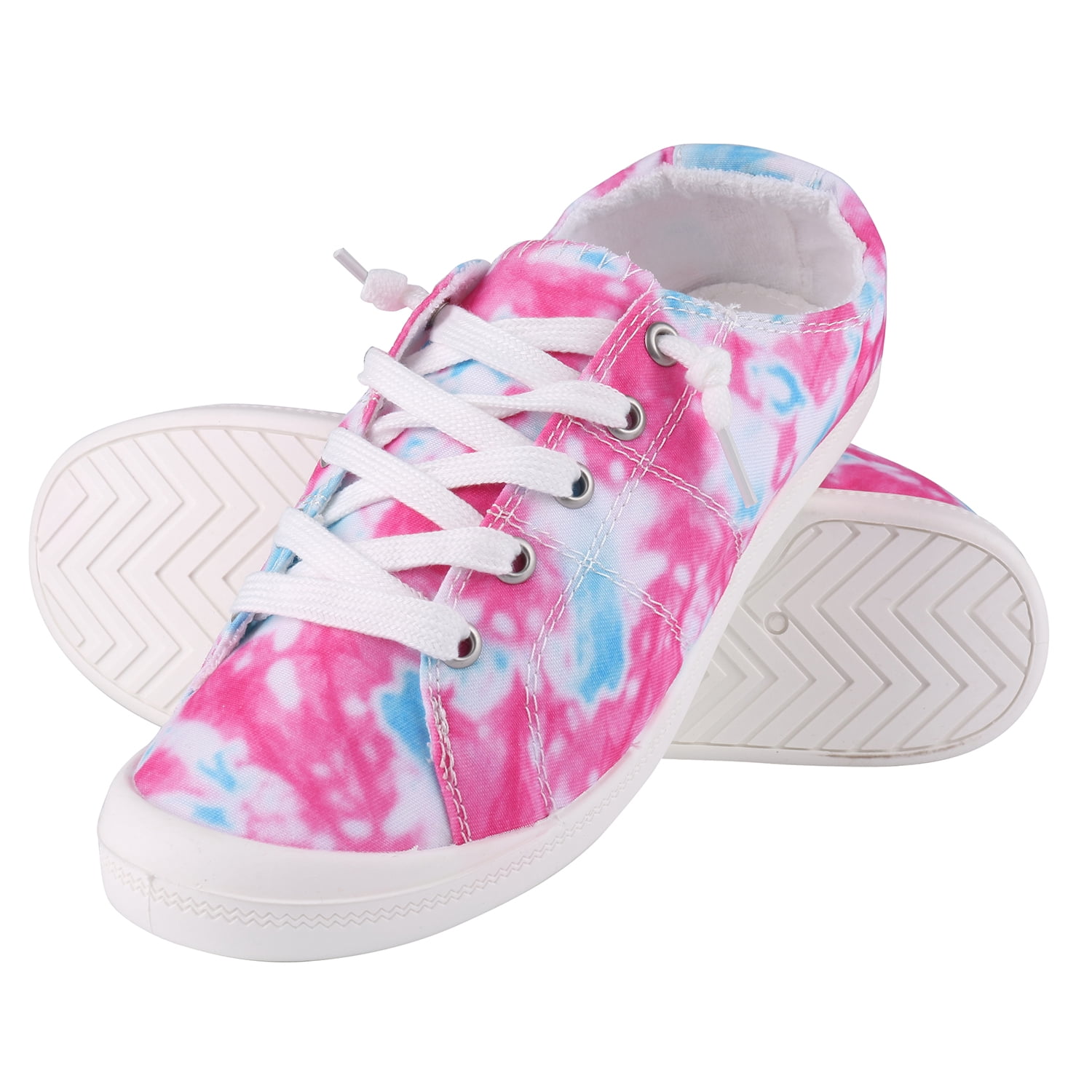 Women’s Canvas Sneakers – Low Top Lace-Up Fashion Shoes, Comfortable Slip-On Casual Walking Shoes for Everyday, Travel & Work