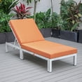 thumbnail image 4 of LeisureMod Chelsea Modern Outdoor Weathered Grey Chaise Lounge Chair With Cushions, 4 of 10