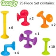 thumbnail image 6 of Froogly - 25 Piece Suction Toys | Montessori Toys Bath Toys Construction Building Set Silicone Preschool Toys Daycare Toys Shower Toys Travel Toys for Kids Toddlers Boys Girls Ages 3 4 5 6 Year Old, 6 of 9