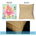 thumbnail image 3 of Toland Home Garden Set of 2 Watercolor Blooms Spring Pillow Covers 18x18 Inch Flower Throw Pillows, 3 of 4