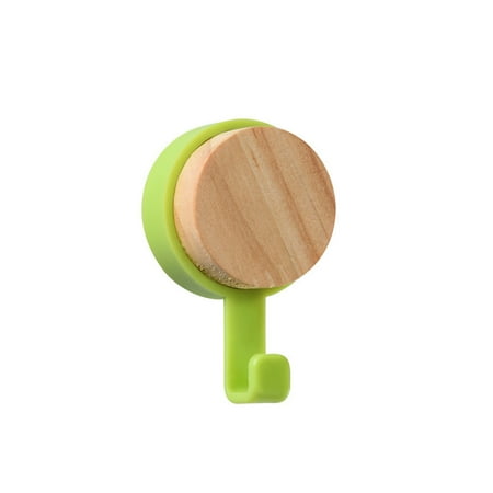 

Home Decor Punch Free Key Holder Wall Mounted Modern Wood Hook Space Saving