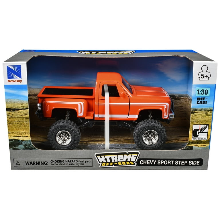 Chevrolet Sport Step Side Pickup Truck Orange with White Graphics