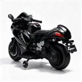 thumbnail image 5 of Xuanlur 24V Electric Motorcycle for Kids, 3 Wheel Kids Motorcycle with LED Light Up Wheels, Dual 390 Motors, Speed Up to 7 mph, Bluetooth Music, Ride On Toy for Kids 3-8 Years Old, Black, 5 of 6