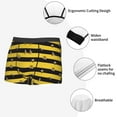thumbnail image 3 of Kdxio Men's Boxer Briefs with Striped With Bees Print - Comfortable and Breathable Underwear for Everyday Wear, 3 of 5