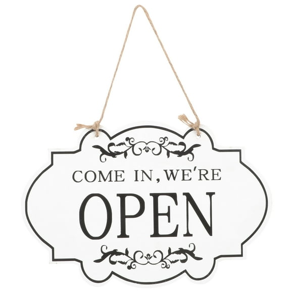 Wear-resistant Door Sign Wooden Open Sign Decor Decorative Open Closed Sign