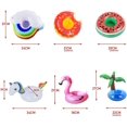 thumbnail image 2 of Juego de portavasos inflable de 6 piezas, portavasos para bañera de hidromasaje, piscina inflable, juguetes para piscina, adecuado para reuniones, vacaciones, natación JM, 2 of 5