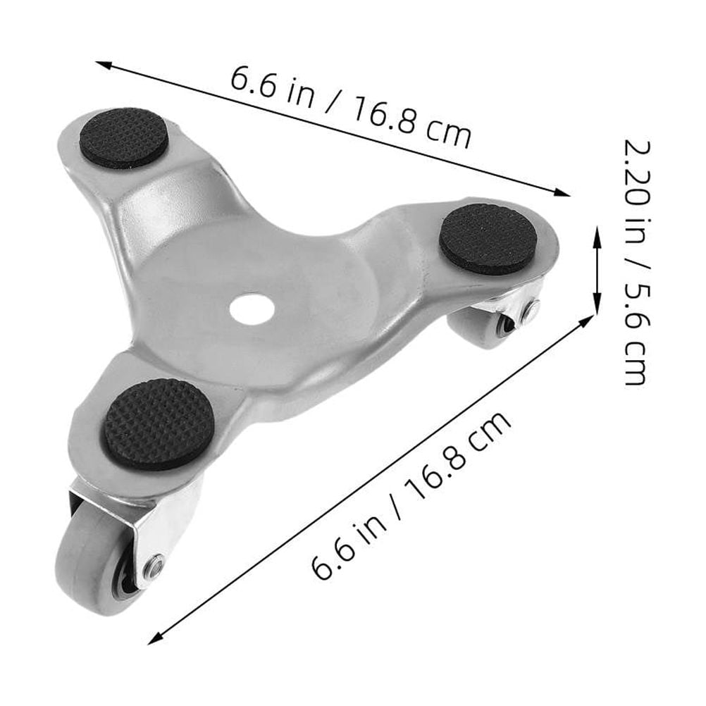 Worgeous 2pcs Furniture Dolly 3 Wheels Moving Dolly Furniture Mover For Moving Appliances