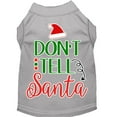 thumbnail image 5 of Christmas Pet Dog  Cat Shirt Screen Printed, "Don't Tell Santa", 5 of 10