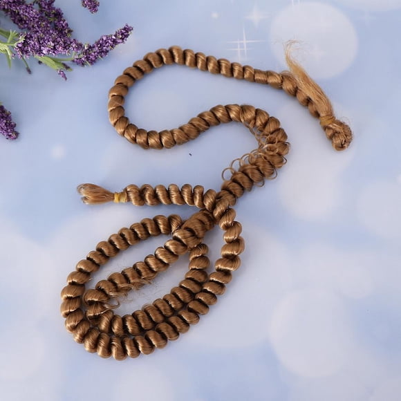 Fibra Química ondulada de la peluca de 1m perfecl Marron oscuro