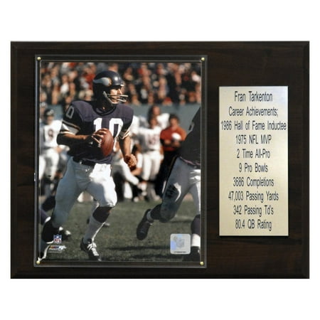 - C&I Collectables NFL 12x15 Fran Tarkenton Minnesota Vikings Career Stat Plaque