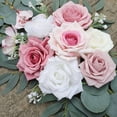 thumbnail image 6 of Artificial Wedding Arch Flowers (Pack of 2), Dusty Rose Wedding Flowers for Wedding Welcome Signs Floral Decorations and Wedding Reception Ceremony Decor (Dusty Rose & Pink & Ivory), 6 of 7