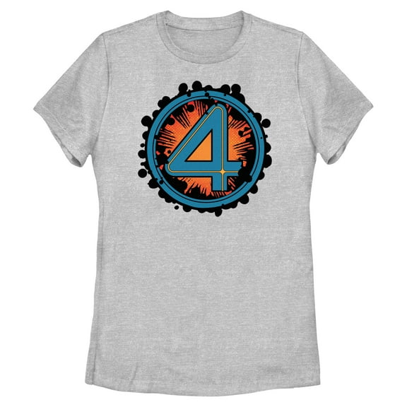 Womens The Fantastic Four: First Steps Halftone Number Logo T Shirt