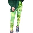 thumbnail image 4 of Yourumao Womens St Patricks Day Leggings with High Waist Green Clover Printed Skinny Pants Trendy Theme Party Pants Pantalones De Yoga, 4 of 6
