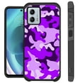 thumbnail image 1 of Compatible with Motorola Moto G Power 5G (2023); Hybrid Fusion Guard Phone Case Cover (Purple Camouflage), 1 of 2