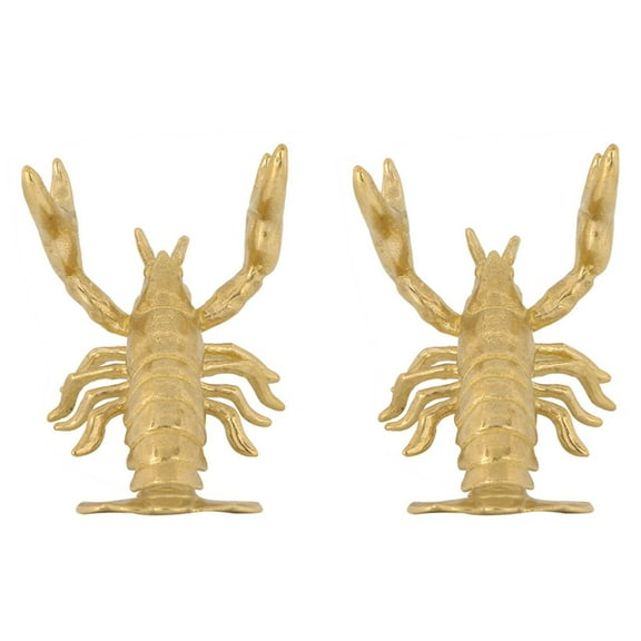 Elegant Brass Lobster Door Handles Unique Design for Home & Office Decor (2pcs)
