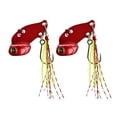 thumbnail image 2 of stanreset 2Pcs Fishing Bait Lightness Baits Metal Wearable Convenient Easy Storage Wide Application Lure Sea Outdoor Household Red, 2 of 7