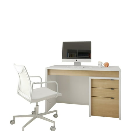 UPC: 0687174986813 | Nexera Chrono 2 Piece Home Office Set with Privacy Panel