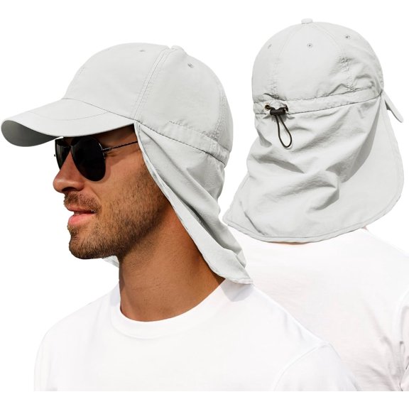 Sun Hats with Flap for Men Women UPF 50 Baseball Cap Adjustable Breathable Outdoor Hiking Fishing Hat