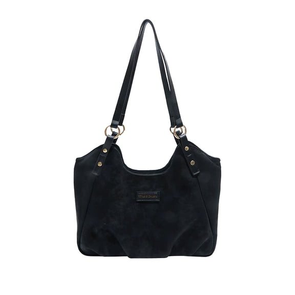 Btomtd Fashion Women's Tote Bag Handbag, Faux Leather Shoulder Purses with Strap, Multiple Pockets Tote Bag for Organization, 11.8" x 3.5" x 7.7" (Black)