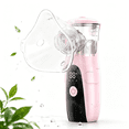 thumbnail image 1 of AJZIOJIRO Personal Travel Handheld Humidifier USB Battery Operated 2.5 Micron Fine Mist LED Digital Display Pink, 1 of 7