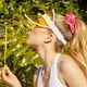 thumbnail image 4 of Barbie x Kitsch Satin Brunch Scrunchies - Softer Than Silk Hair Ties for Women & Girls | Stylish 2pc Set (Barbie Pink), 4 of 4